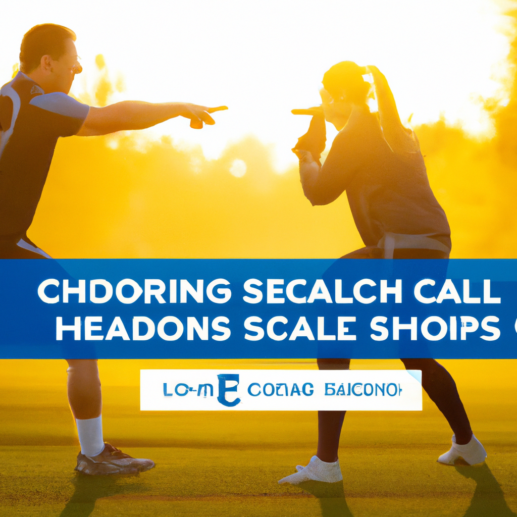 coach signals a player during a dusk training session with neon markers